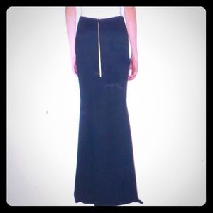 Roland Mouret black skirt maxi New 6